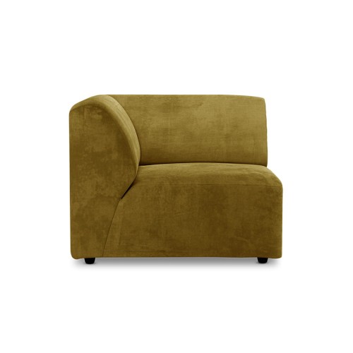 Sofa Jax: element lewy róg, royal velvet, oliwkowy