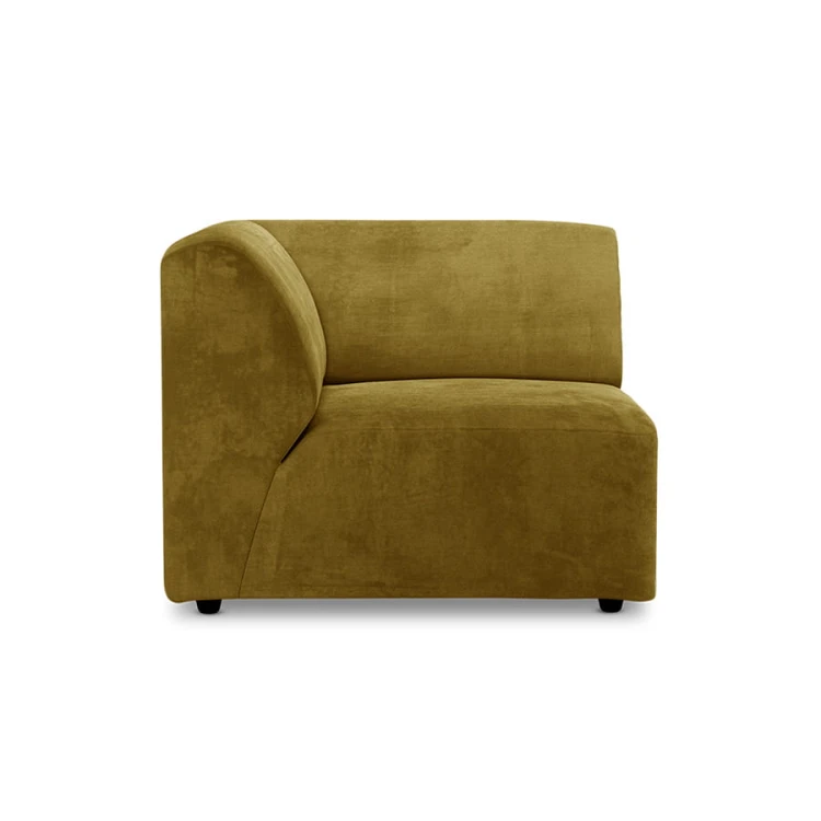 Sofa Jax: element lewy róg, royal velvet, oliwkowy