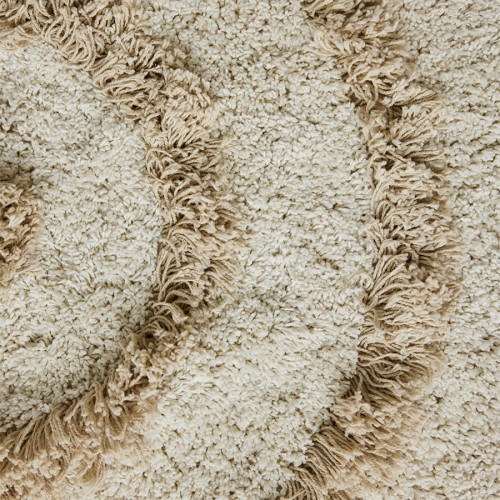 Dywanik łazienkowy, okrągły, kremowy (ø80cm)