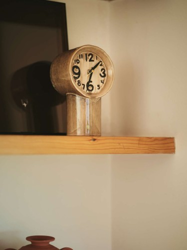 Zegar ceramiczny Retro cream