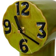 Zegar ceramiczny Retro oliwkowy