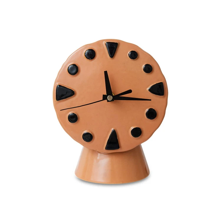Zegar ceramiczny Retro brzoskwiniowy