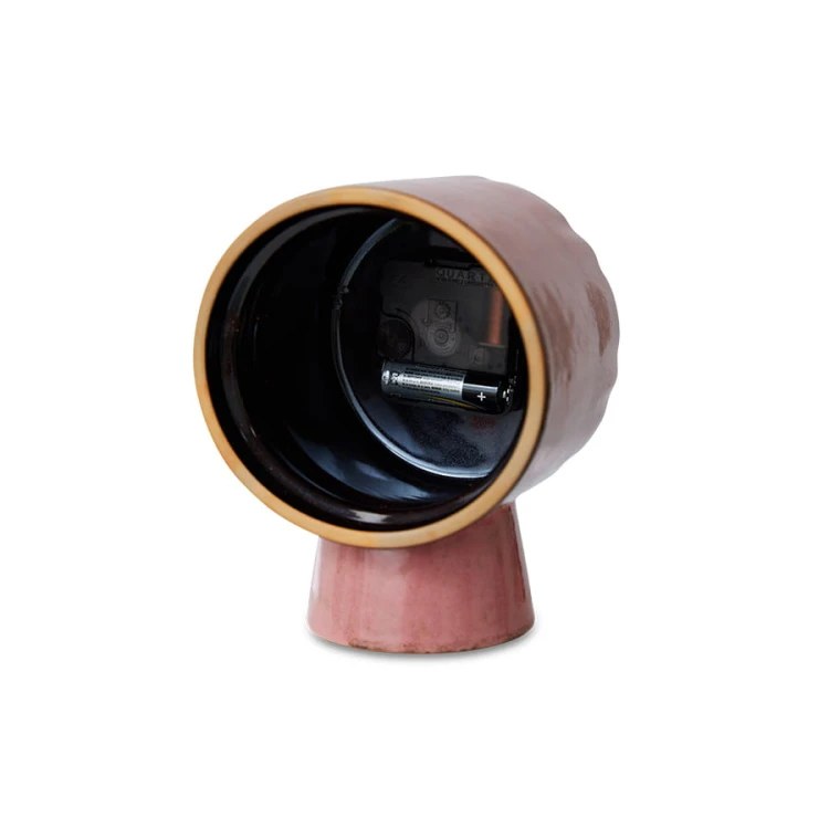 Zegar ceramiczny Retro różowy