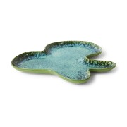 Talerz w kształcie muszli, teal