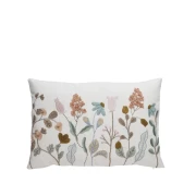 Lene Bjerre- poduszka jasna w kolorowe kwiaty Inielle 60x40