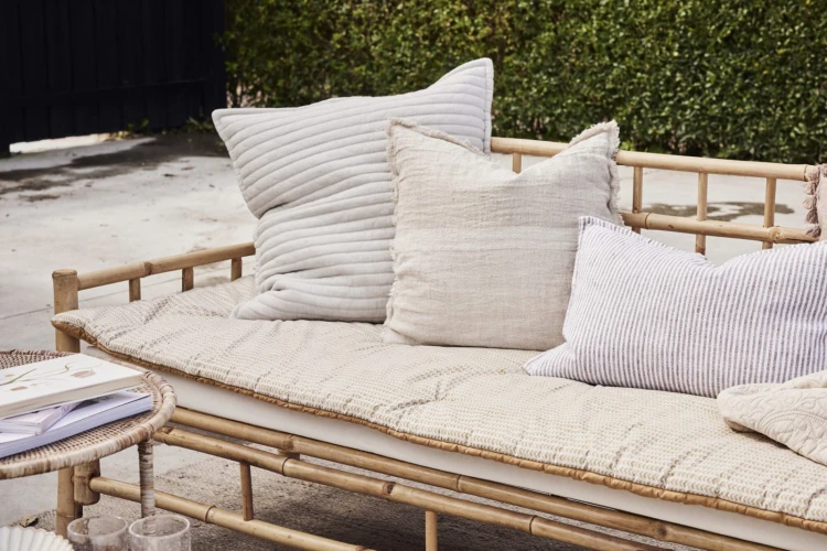 Lene Bjerre - poduszka na ławkę beżowa 180x70 Ivillia