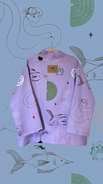 Kimono Purple- Aurelia Zwei Frauen