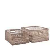 Lene Bjerre- zestaw 2 koszy rattanowych Norah