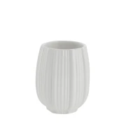 ceramiczny kubek łazienkowy biały Lily