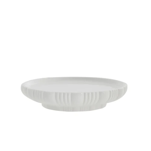 biała ceramiczna mydelniczka Lily