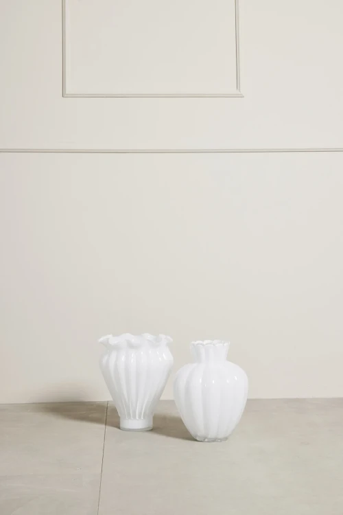 Lene Bjerre- biały wazon Verinne 28,5 cm
