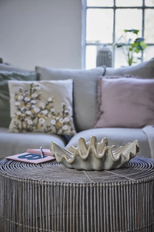 Lene Bjerre- beżowa miska dekoracyjna Viola 33,5cm