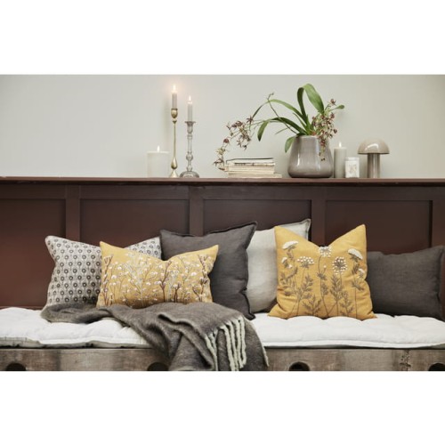 Lene Bjerre- lniana poszewka na poduszkę 50x50 Efina beż