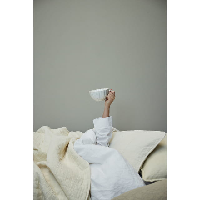 Lene Bjerre- bawełniana poszewka na poduszkę 60x60 Isadora złamana biel