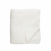 Lene Bjerre - pikowana bawełniana narzuta 240x260 Isadora jasna