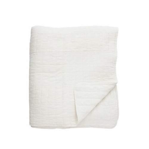 Lene Bjerre - pikowana bawełniana narzuta 240x260 Isadora jasna