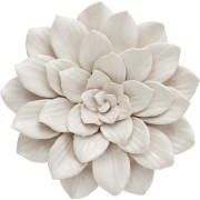 Lene Bjerre - biały porcelanowy kwiat dekoracyjny Floria 17 cm