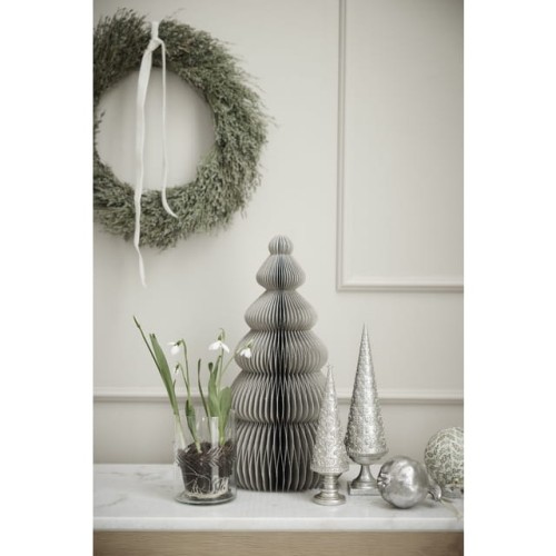 Lene Bjerre srebrna- ozdobna choinka Semira 26 cm