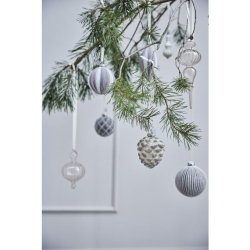 Lene Bjerre-bombka złamana biel Perline 11 cm