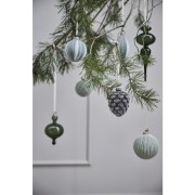 Lene Bjerre-dekoracyjna szklana zielona ozdoba świąteczna Glosille 14 cm