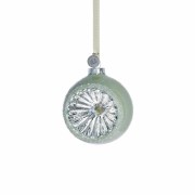 Lene Bjerre-szklana bombka vintage Heving 8 cm zielona