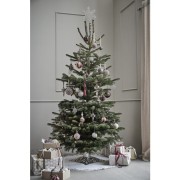 Lene Bjerre-dywan choinkowy Penine 110x110 cm biało-zielony