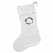 Lene Bjerre-skarpeta świąteczna Penine 41x51 biało-zielony