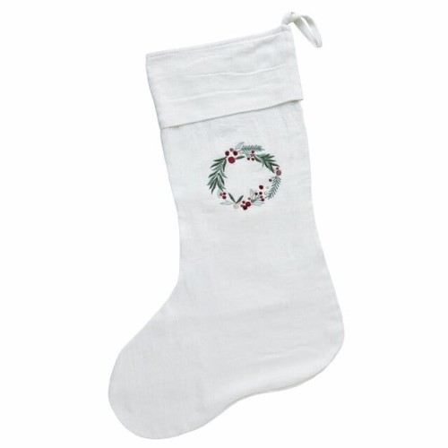 Lene Bjerre-skarpeta świąteczna Penine 41x51 biało-zielony