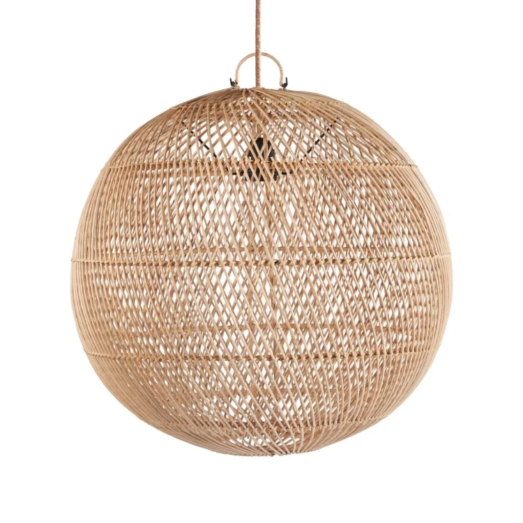 Bazar Bizar - lampa rattanowa Bubble naturalna M