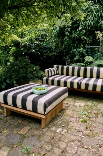 HKLIVING-hoker outdoor, drewno tekowe stracciatella