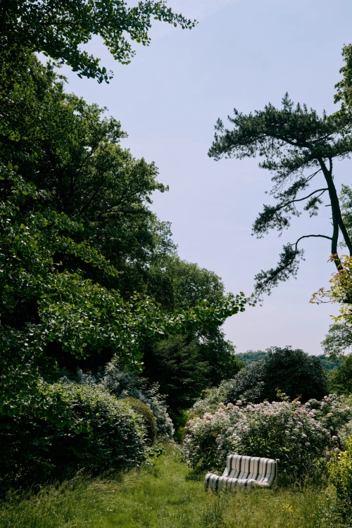 HKLIVING-Fotel wypoczynkowy LAZY, outdoor chalkstripe