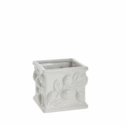 Lene Bjerre- ceramiczna doniczka Limone 14 cm jasna
