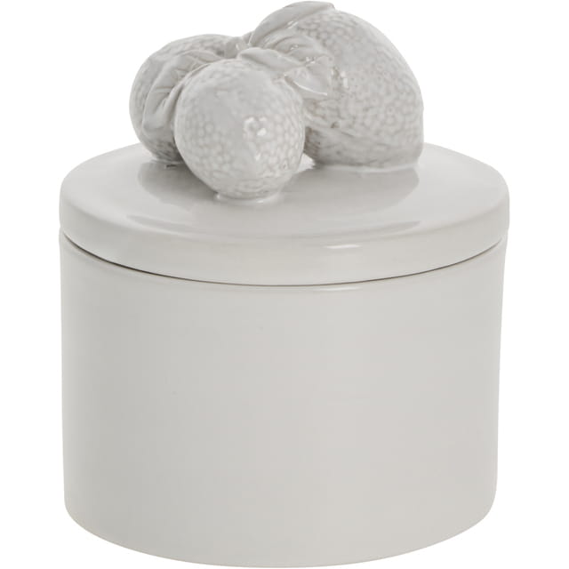 Lene Bjerre- ceramiczny słoik dekoracyjny z motywem cytryny 14 cm