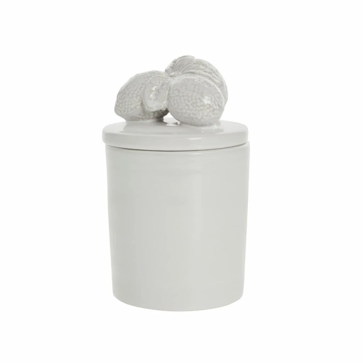 Lene Bjerre- ceramiczny słoik dekoracyjny z motywem cytryny 16 cm