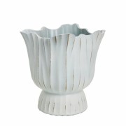 Lene Bjerre- ceramiczna doniczka Palazzo 24 cm biała