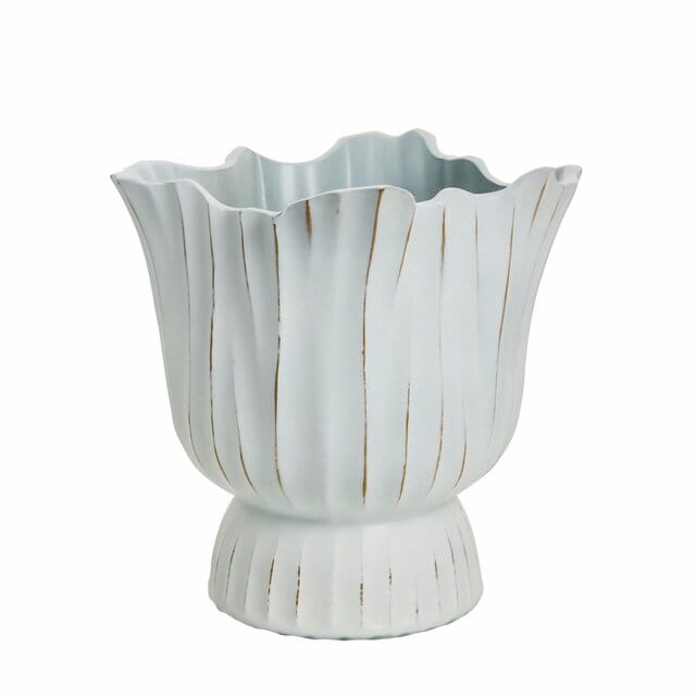Lene Bjerre- ceramiczna doniczka Palazzo 24 cm biała