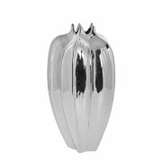 Lene Bjerre- Wazon Jielle 36 cm srebrny falowany