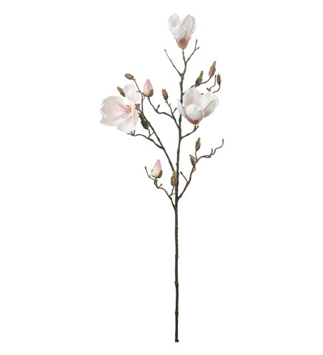 Mr Plant - gałązka magnolii biało - różowa 88 cm