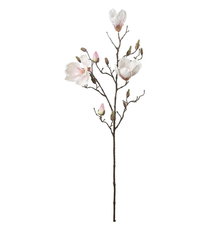 Mr Plant - gałązka magnolii biało - różowa 88 cm