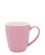 GreenGate-kubek ceramiczny z uchem 350 ml dusty rose