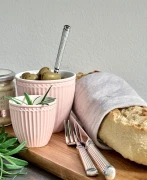 GreenGate-kubek ceramiczny z uchem 350 ml pink