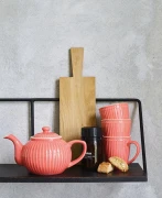 GreenGate-kubek ceramiczny z uchem 350 ml coral
