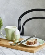 GreenGate-kubek ceramiczny z uchem 350 ml pale green