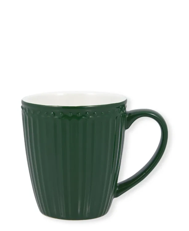 GreenGate-kubek ALICE ceramiczny z uchem 350 ml pinewood