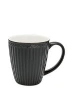 GreenGate-kubek ALICE ceramiczny z uchem 350 ml dark grey