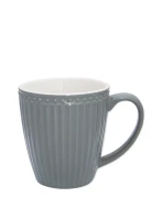 GreenGate-kubek ALICE ceramiczny z uchem 350 ml stone grey