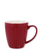 GreenGate-kubek ALICE ceramiczny z uchem 350 ml clared red