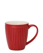 GreenGate-kubek ALICE ceramiczny z uchem 350 ml red