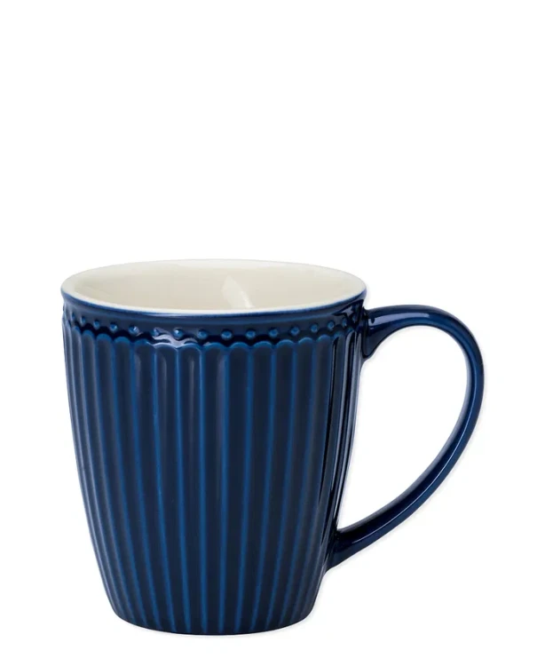 GreenGate-kubek ALICE ceramiczny z uchem 350 ml dark blue