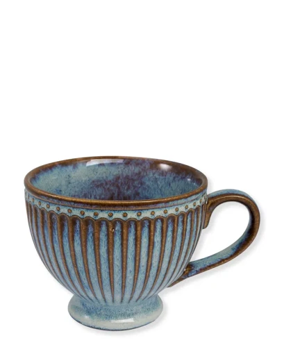 GreenGate-ceramiczna filiżanka do herbaty ALICE oister blue